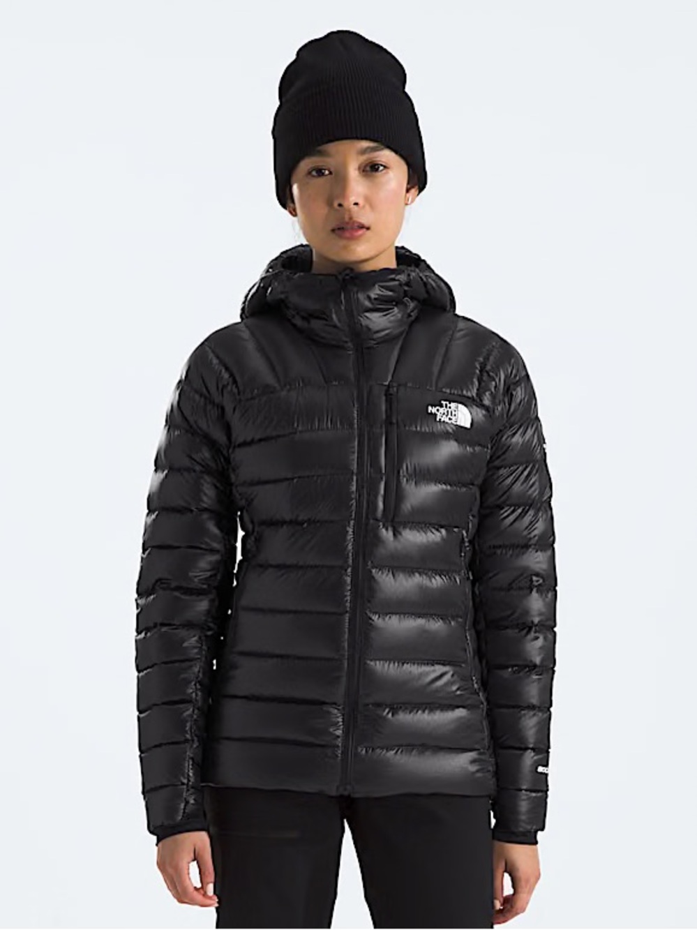 Women The North Face Summit Breithorn 800 Down Hood Insulated Jacket Large NEW